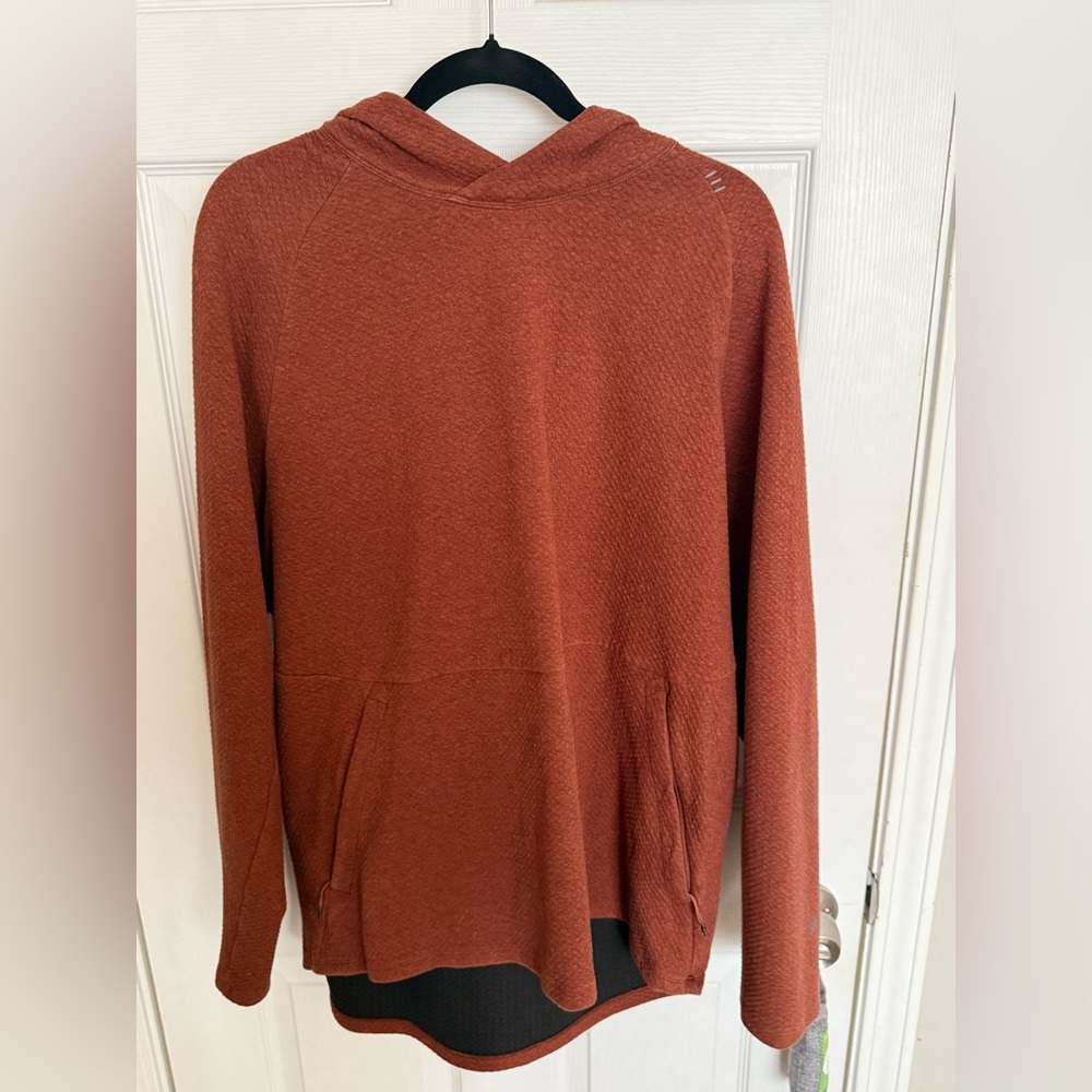 At ease hoodie. Lululemon. Heathered ancient copper/black Xxl. Athleisure
